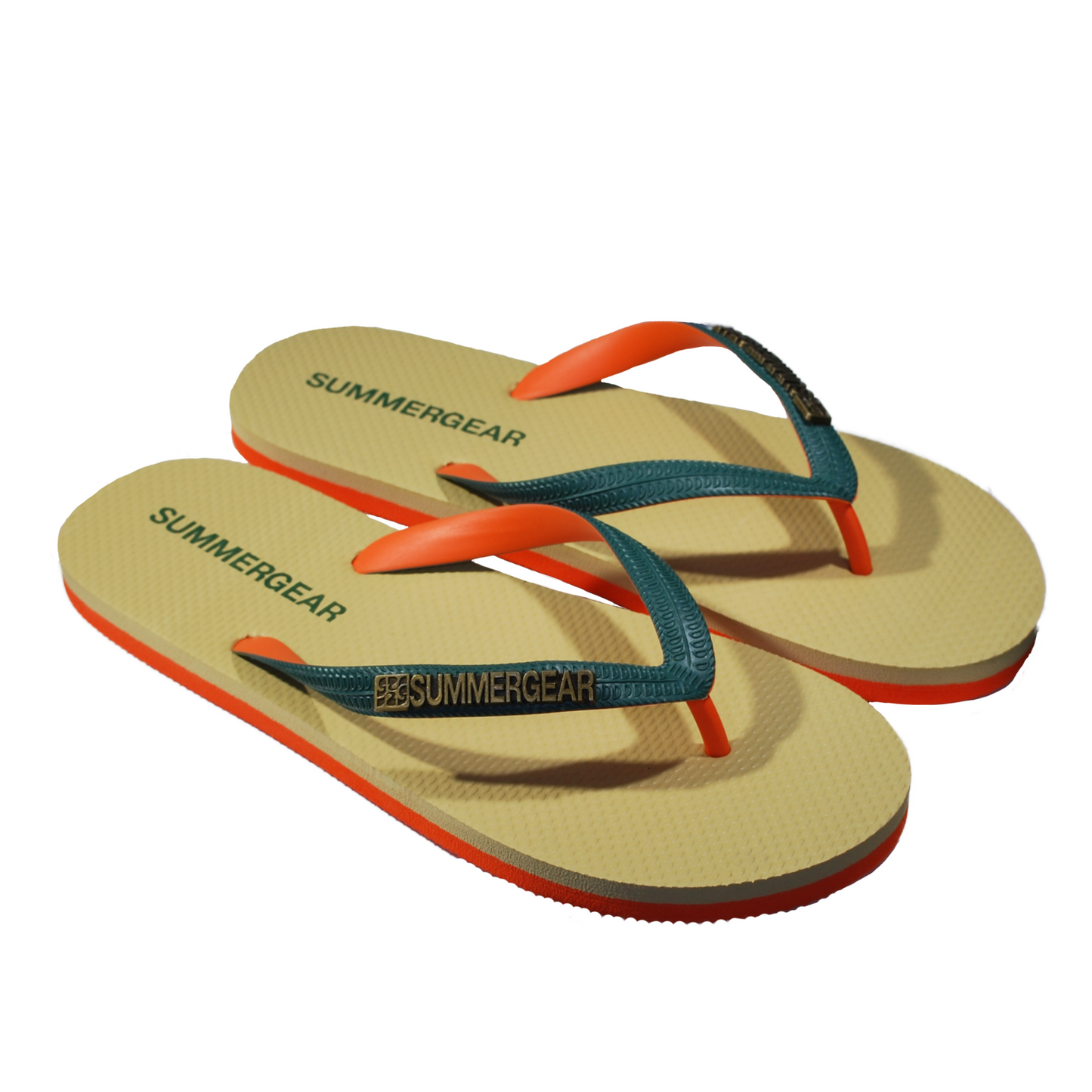 Sunsteps Regular – Flip-Flops Groen/Oranje