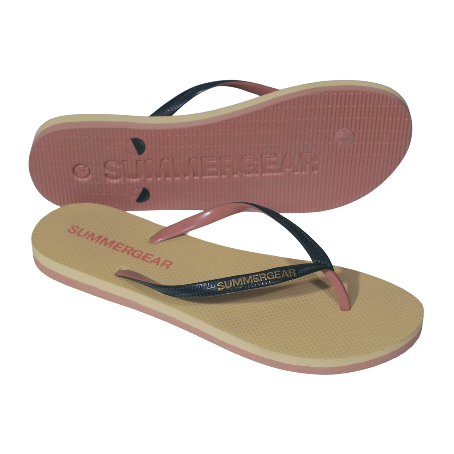 Sunsteps Slim Fit – Flip-Flops Zwart/Roze