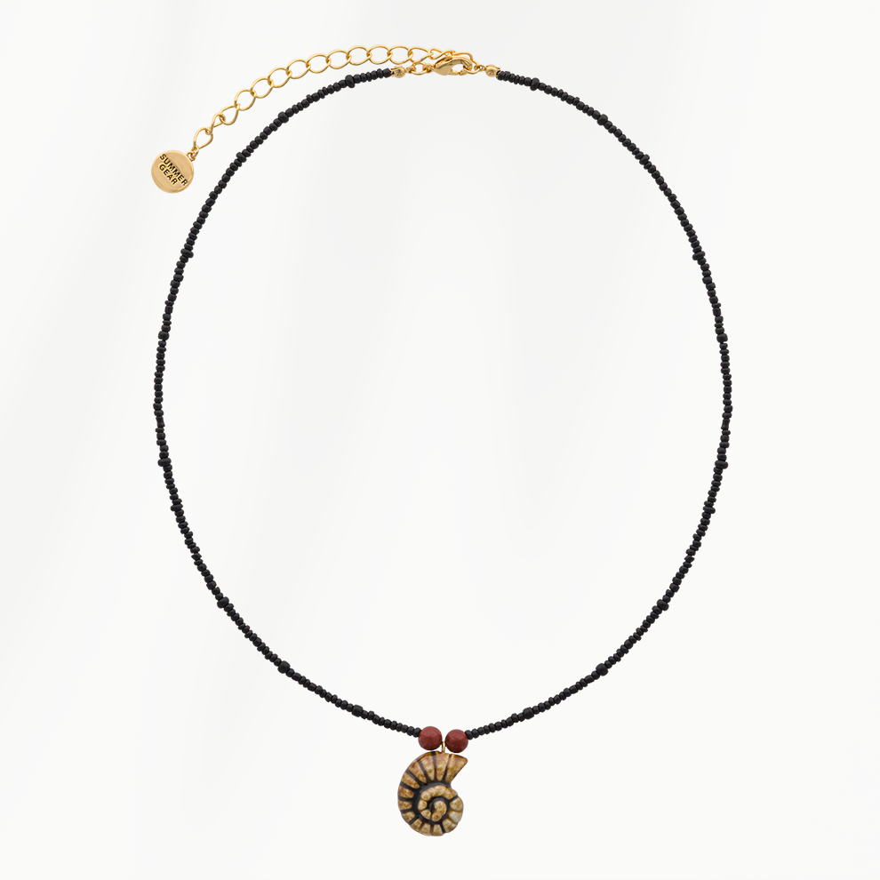 Coastline Sun Shell dames ketting volledig zichtbaar met verstelbare sluiting