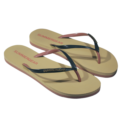 Sunsteps Slim Fit – Flip-Flops Zwart/Roze