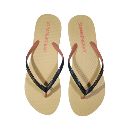 Sunsteps Slim Fit – Flip-Flops Zwart/Roze