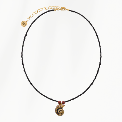 Coastline Sun Shell dames ketting volledig zichtbaar met verstelbare sluiting