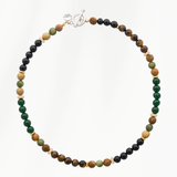 Kralen ketting heren Forest Green