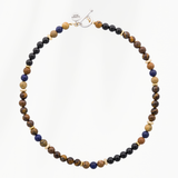 Kralen ketting heren Lava Earth