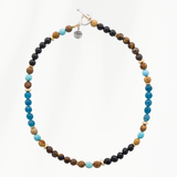 Kralen ketting heren Ocean Blue