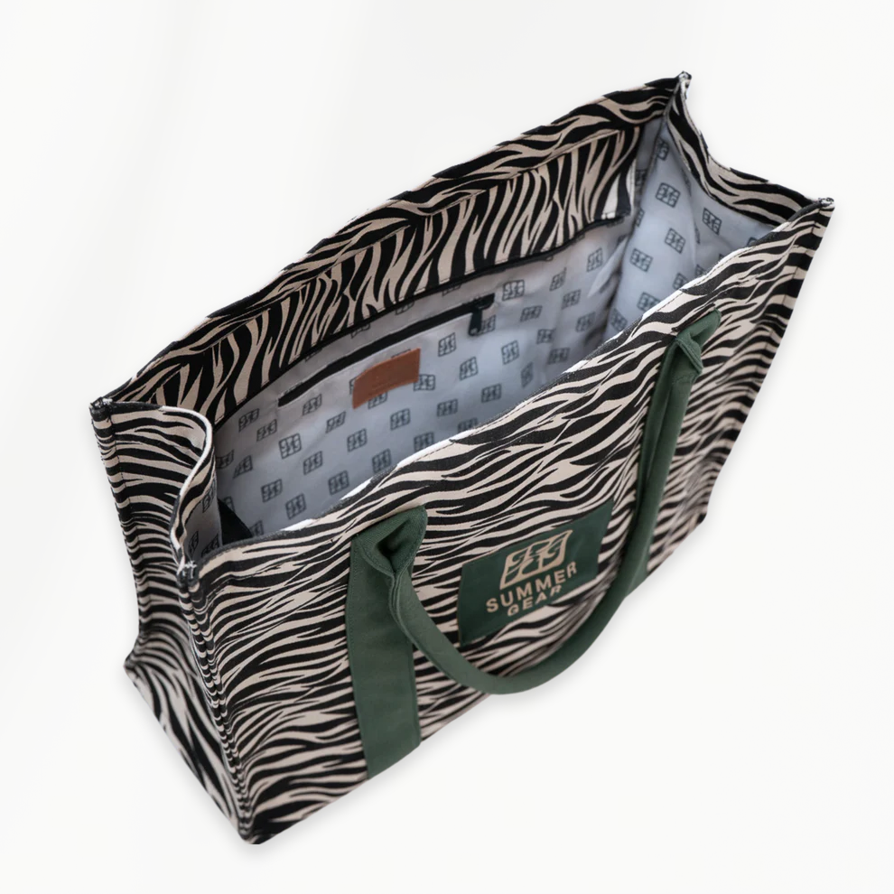 Binnenvak met rits in Savan tote bag voor veilige opbergruimte