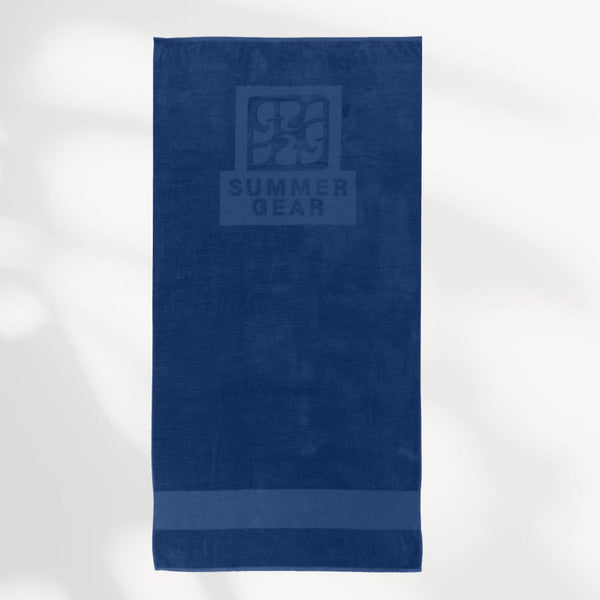 Strandlaken blauw 100x200 cm