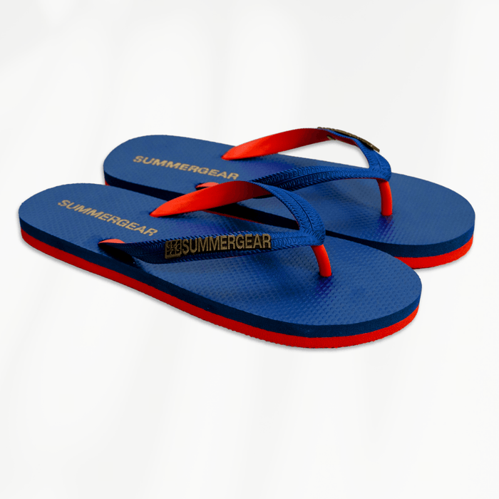 Teenslippers Regular Fit Blauw/Rood