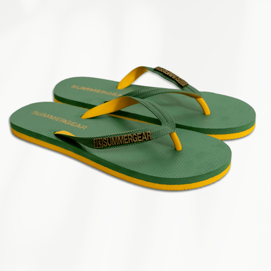 Teenslippers Regular Fit Groen/Geel