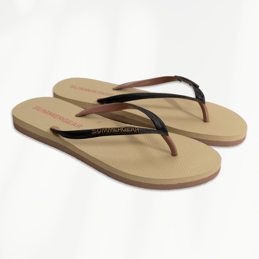 Teenslippers Slim Fit Zwart/Roze
